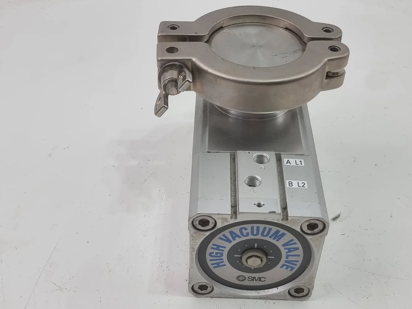 SMC XLH-16-X670 Aluminum High Vacuum Angle Valve TEL Tokyo 3D80-000595-V1