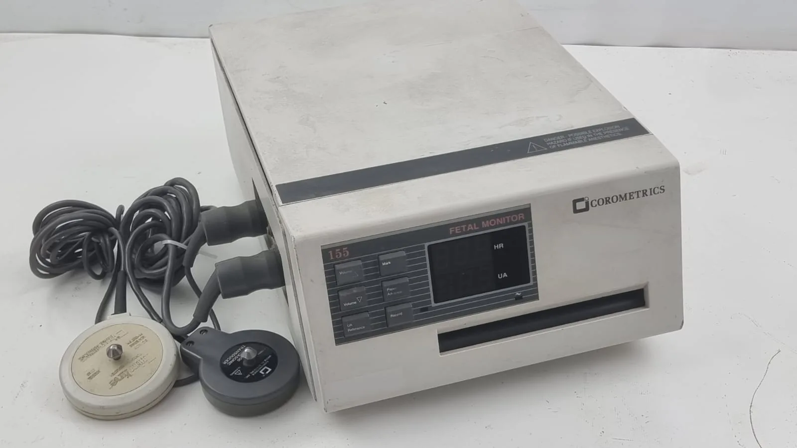 Corometrics Medical Systems Fetal Monitor 155 with Ultrasonic Transducer 5700