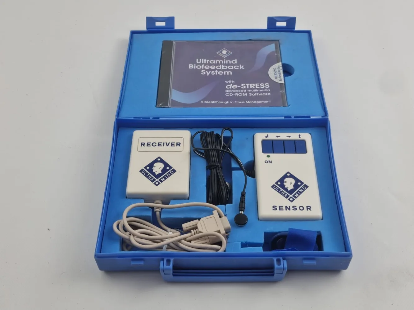 Ultramind Biofeedback System De-Stress Destress & Disc Unique Old Technology