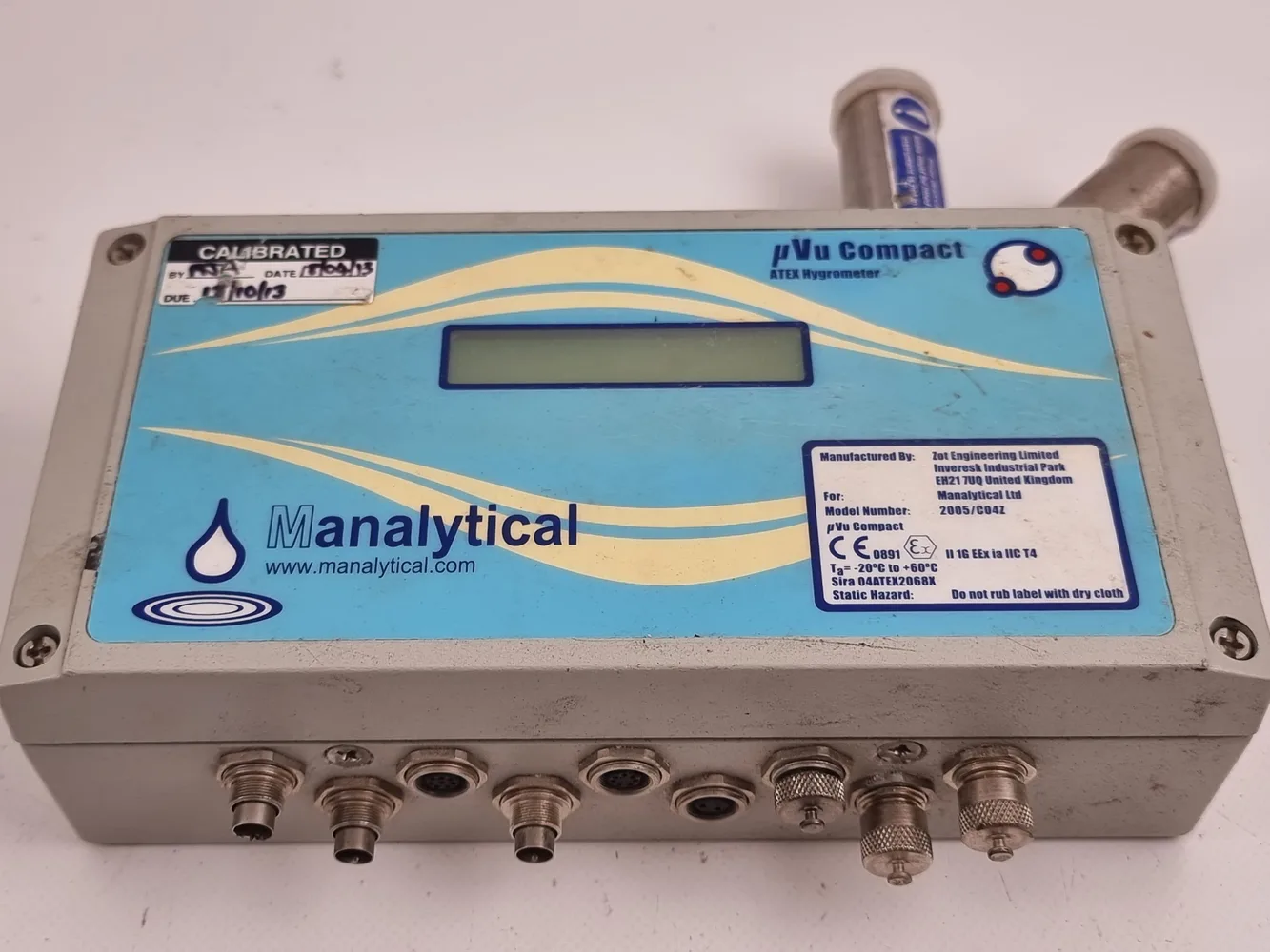 Manalytical B5Vu Compact ATEX Hygrometer. Model 2005-C042
