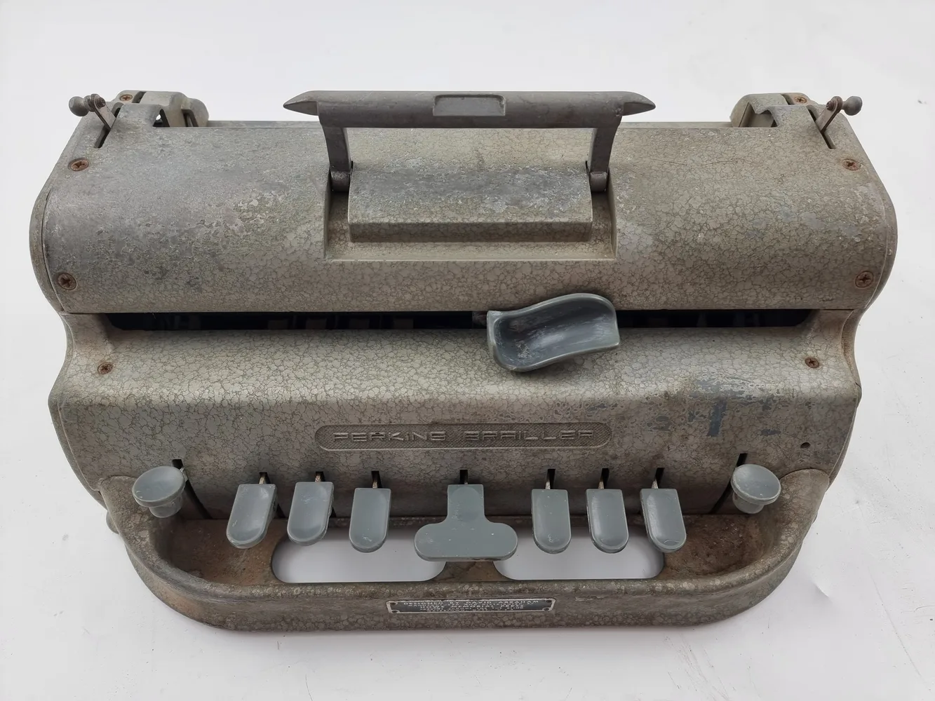 Vintage Perkins Brailler Blind Braille Typewriter David Abraham Designed Howe P