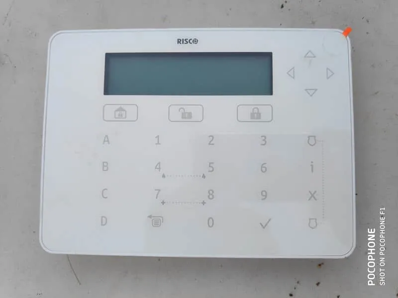 RISCO RPKEL0WT000A Touch Keypad Elegant RPKEL White