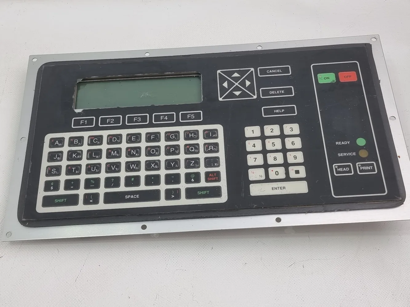 Marconi Videojet Excel Series 170i Ultra Ink Jet Printer Operator Panel Screen