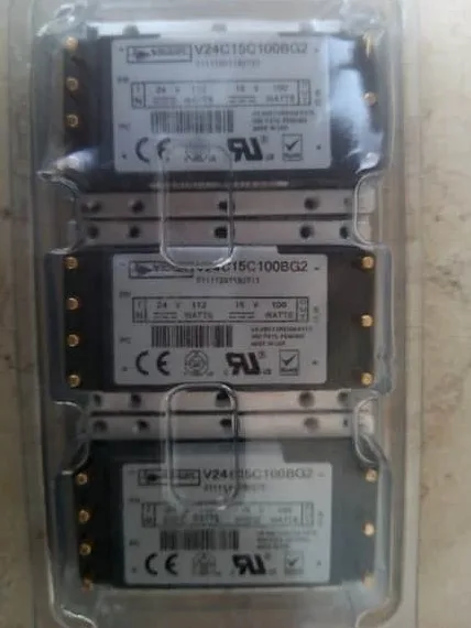VICOR DC-DC POWER CONVERTER V24C15T00BG 24V 112W IN 15V 100W OUT*Lot of 3*