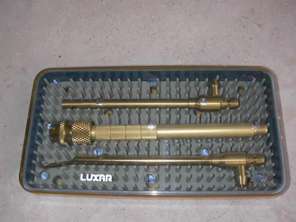 Luxar Lumenis Aesculight LXH-4 Handpiece Laser Set w Case