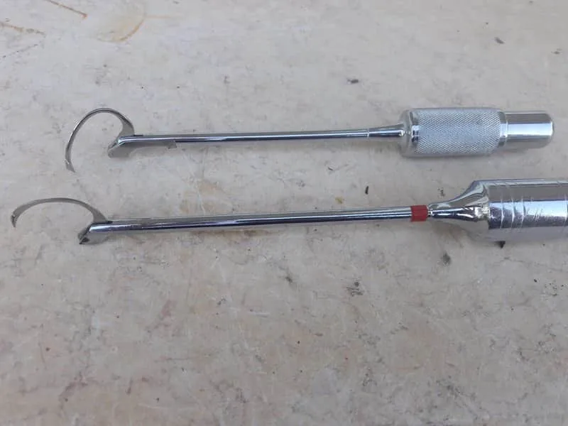 YOUNG NEEDLE HOLDER-Hook shape-STAINLESS Surgical Instrument *Lot of 2*