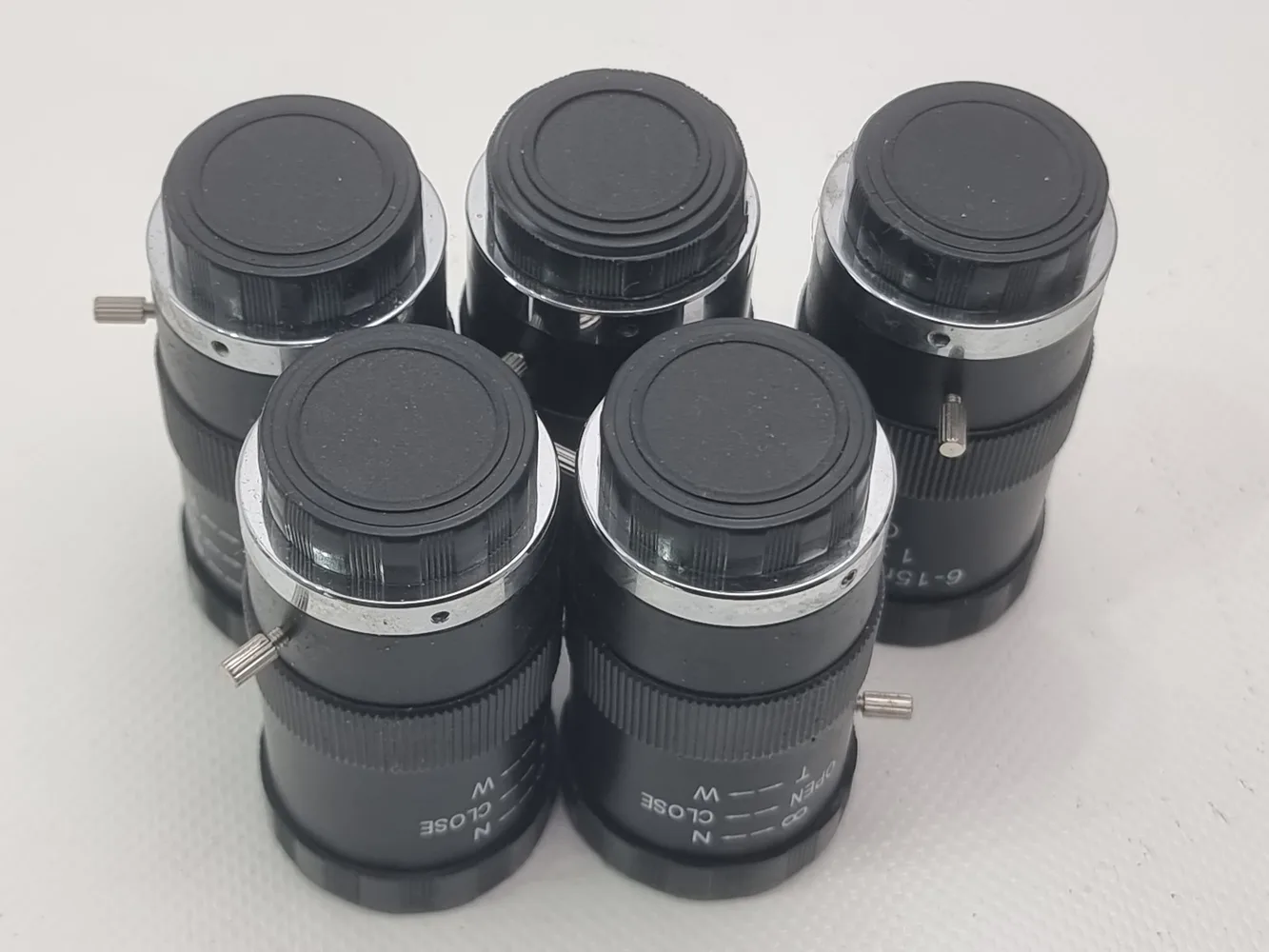 *LOT OF 5* CCTV MANUAL IRIS 6-15mm CS-MOUNT LENS FS-LV0615