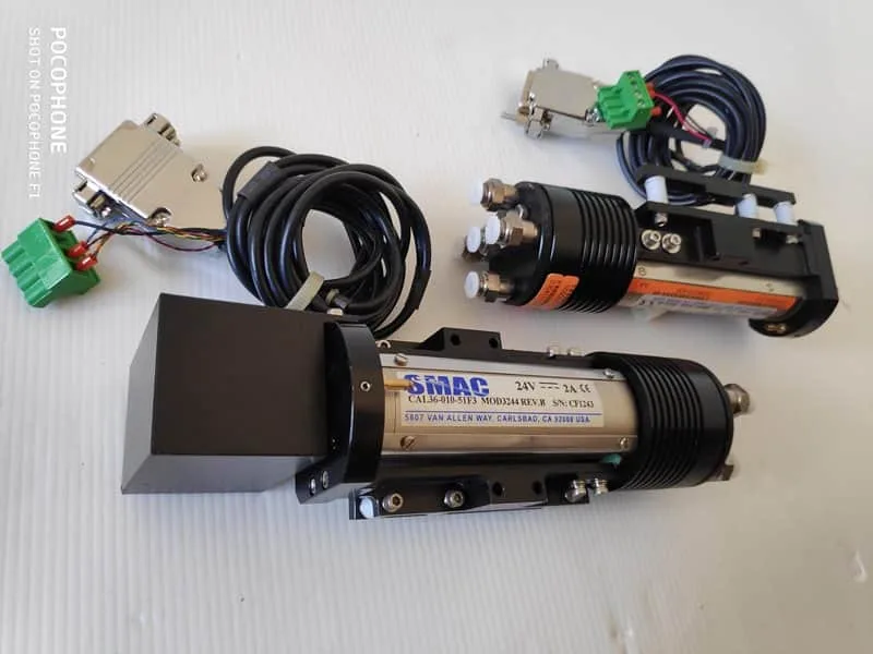 SMAC CAL36-019-51F3A 15 mm stroke MOD3244 linear actuator with housing & eCable
