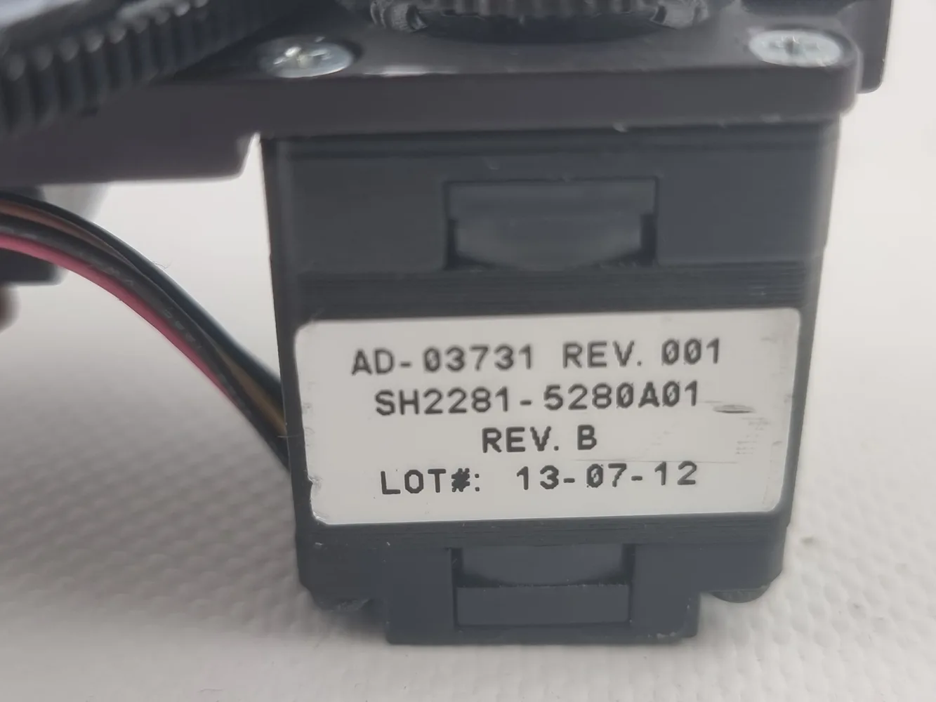 Perkin Elmer Emission Filter Wheel VC5266 -5 tray holder- motor AD03731 -W/PCB