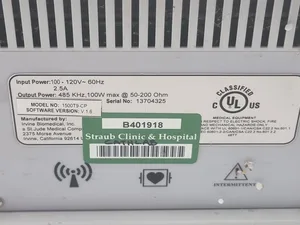 IRVINE BIOMEDICAL IBI-1500T9 CARDIAC ABLATION GENERATOR THERAPY