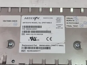 Philips M4046-60001 MP60 MP70 Zasilacz Artesyn EP071406-E 48V DC 2.5A