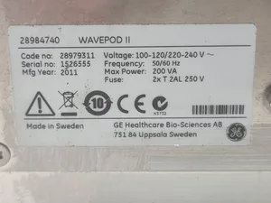 GE WAVEPOD II Integrated Controller CO2 O2 pHOPT DOOPT II