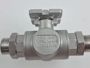 G 3/4'''' L-port 3-Way Stainless Steel Ball Valve