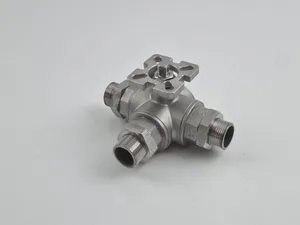G 3/4'''' L-port 3-Way Stainless Steel Ball Valve
