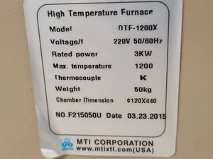 MTI OTF-1200X Open Tube Furnace_Hi Temperature 1200 degree