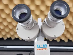 Shin-Nippon SL-65 Handheld Slit Lamp with Rechargeable Batteries & Case (;Japan);