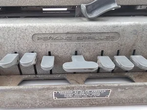 Vintage Perkins Brailler Blind Braille Typewriter David Abraham Designed Howe P