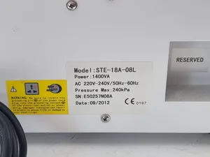Bioclave STE-18A 08L Autoclave 220V Max Pressure 240kPa