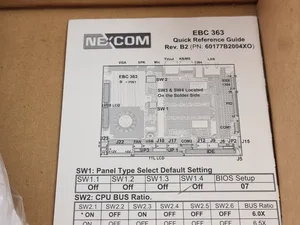 NEXCOM-Industrial Motherboard EBC363M EBC363C REVB 4BE0363BB1 RevB