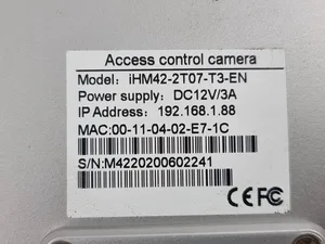 SARTEK iHM42-2T07-T3-EN HD1080P Face Recognition Access Control Camera Terminal