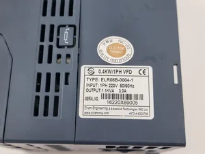 ENC 0.4KW - 1 HP VFD ELR08B- 0004-1 1.1KVA - 3.0A