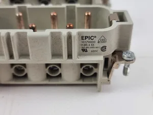 *LOT OF 5* EPIC 10170600 MALE CONNECTOR INSERT 400V H-BS 6 SS 7-12
