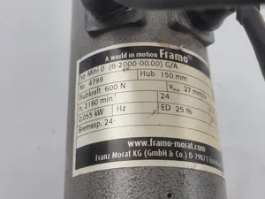 Farmo electric cylinder tpy mini 0 8-2000-00.00 GA - 150mm hubkraft 600 N