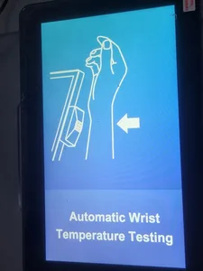 Automatic Wrist Temperature testing monitor Screen_medical new development