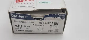 BRAUN 4/0_M0027712 PremiCron Polyester, Braided, Coated, Non-Absorbable, Surgica
