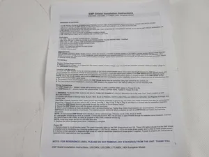 *new* EMP Shield SP 240 ISR RL_light protection device-Original documentation