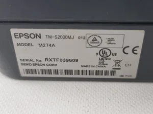 Epson TM-S2000MJ-012 Check Scanner Model M274A, 2 pocket