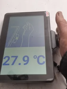 Automatic Wrist Temperature testing monitor Screen_medical new development
